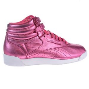 Reebok Freestyle Hi (Pink Metallic)
